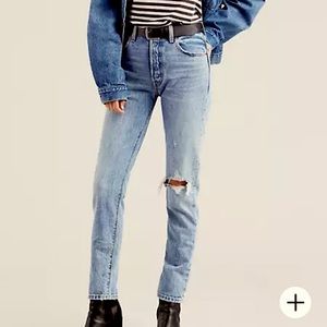 Levi’s 501 Skinny High Rise Distressed Denim